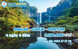 TOUR DU LỊCH DAKLAK GIALAI KONTUM 4 NGÀY 4 ĐÊM
