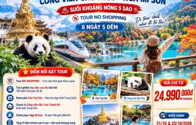 TRÙNG KHÁNH – QUÝ CHÂU MAO ĐÀI – XÍCH THỦY– CÔNG VIÊN GẤU TRÚC (5 ngày 5 đêm)